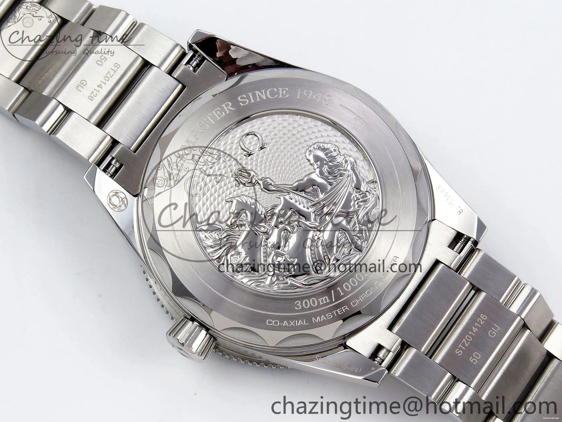 0101 Seamaster 300 Heritage VSF 1:1 Best Edition Blue Dial on SS Bracelet A8912 Super Clone Packable 7716